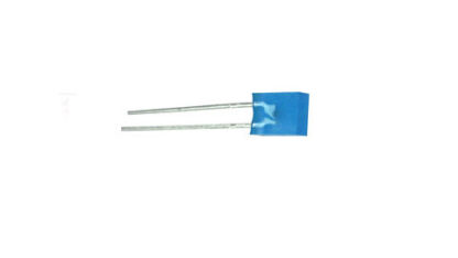 Rechthoekige led blauw 3mm