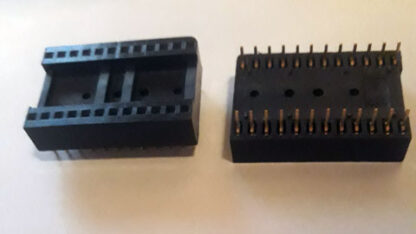 IC voetje (socket) 24 pins gold high