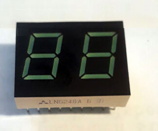 LN524GAS - 2-Digit seven segment display, common-anode