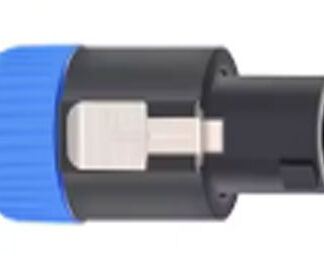 Speakon 4 polig schroefaansluitingen blauw