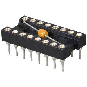 IC voetje (socket) 16 pins round blocking cap (1)