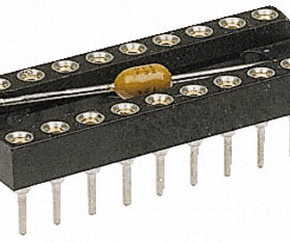 IC voetje (socket) 20 pins round blocking cap